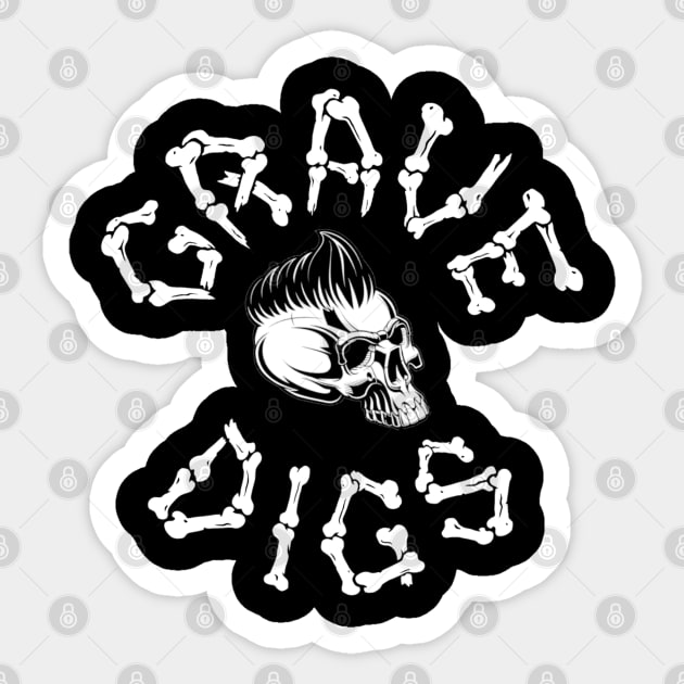 Grave Digs Official Logo Sticker by Grave Digs